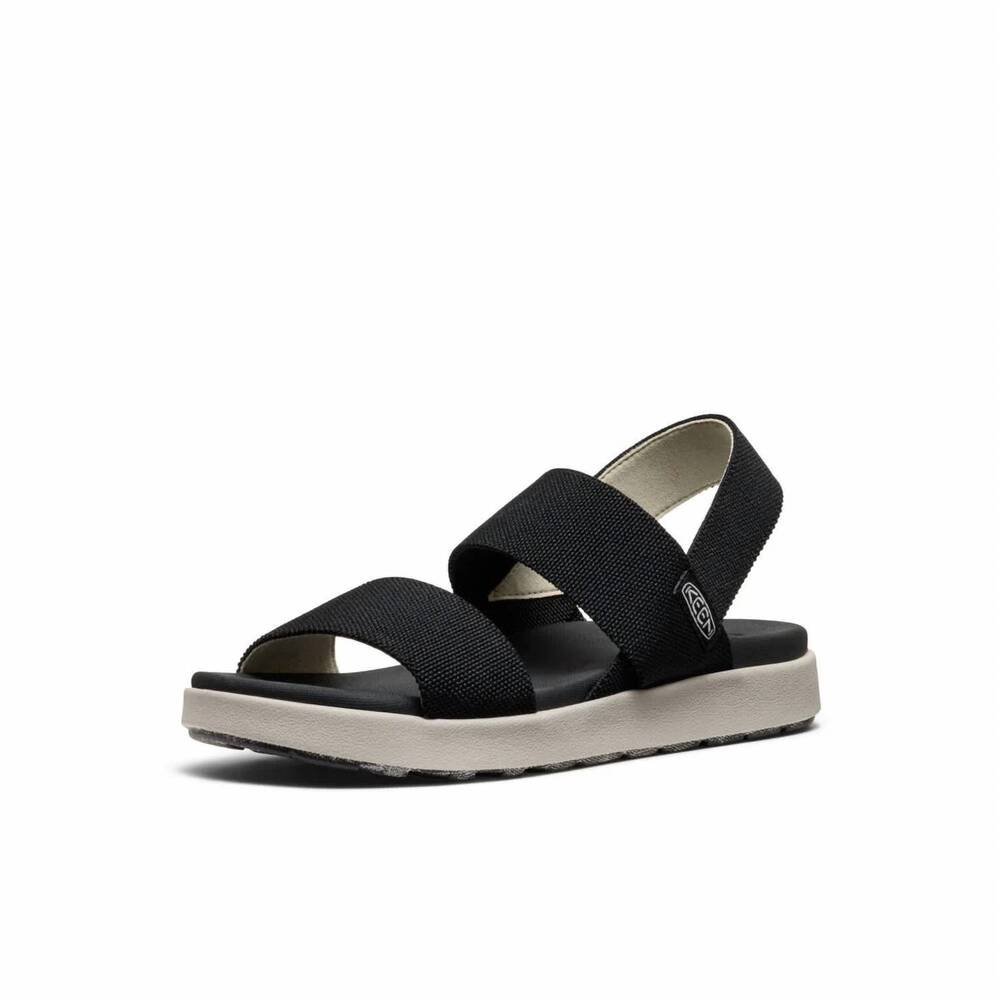 NEW KEEN women's elle mila backstrap sandals in black/black